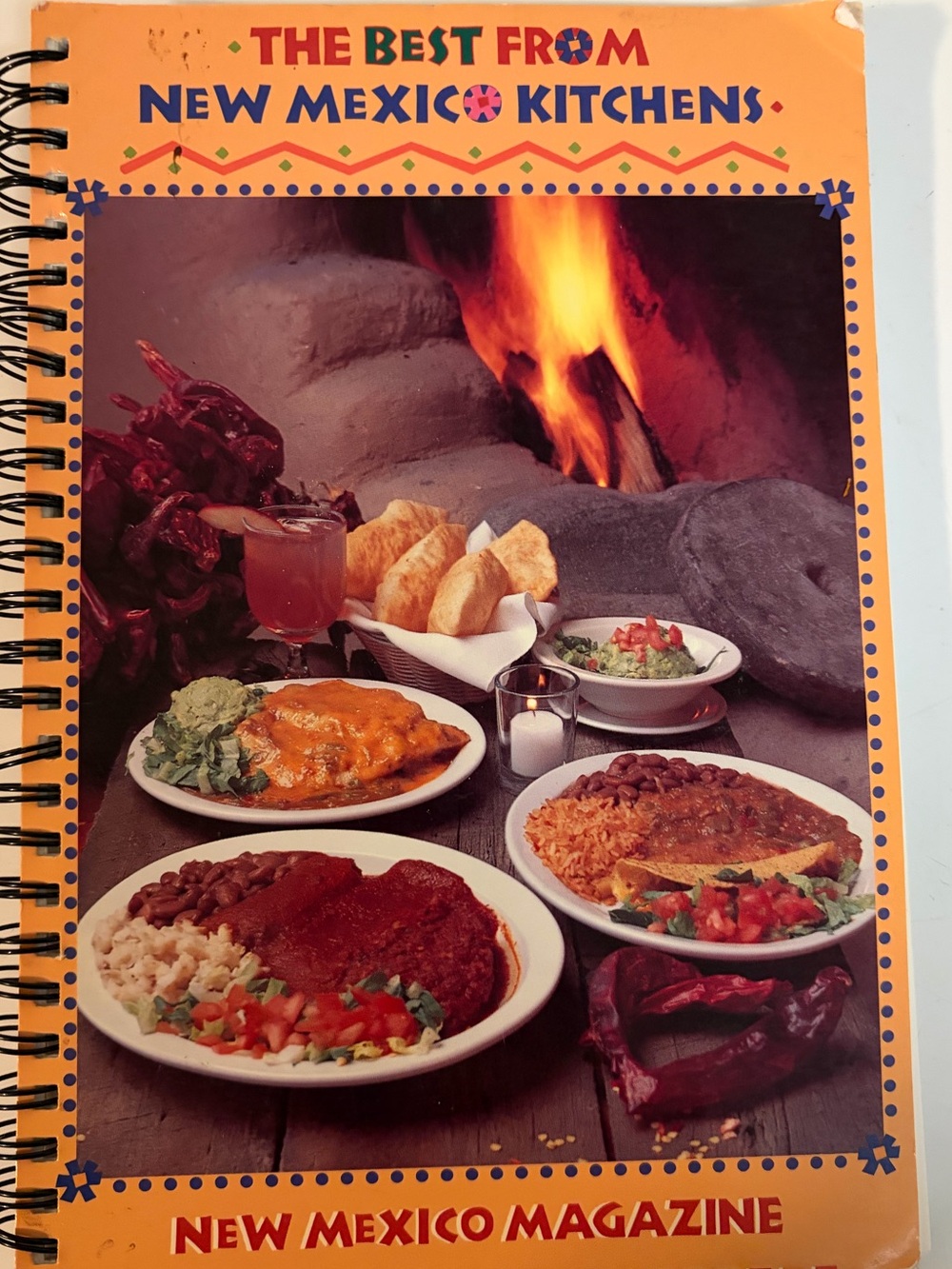 The Best From New Mexico Kitchens Cookbook 1994 Spiral Southwestern Recipe VTG